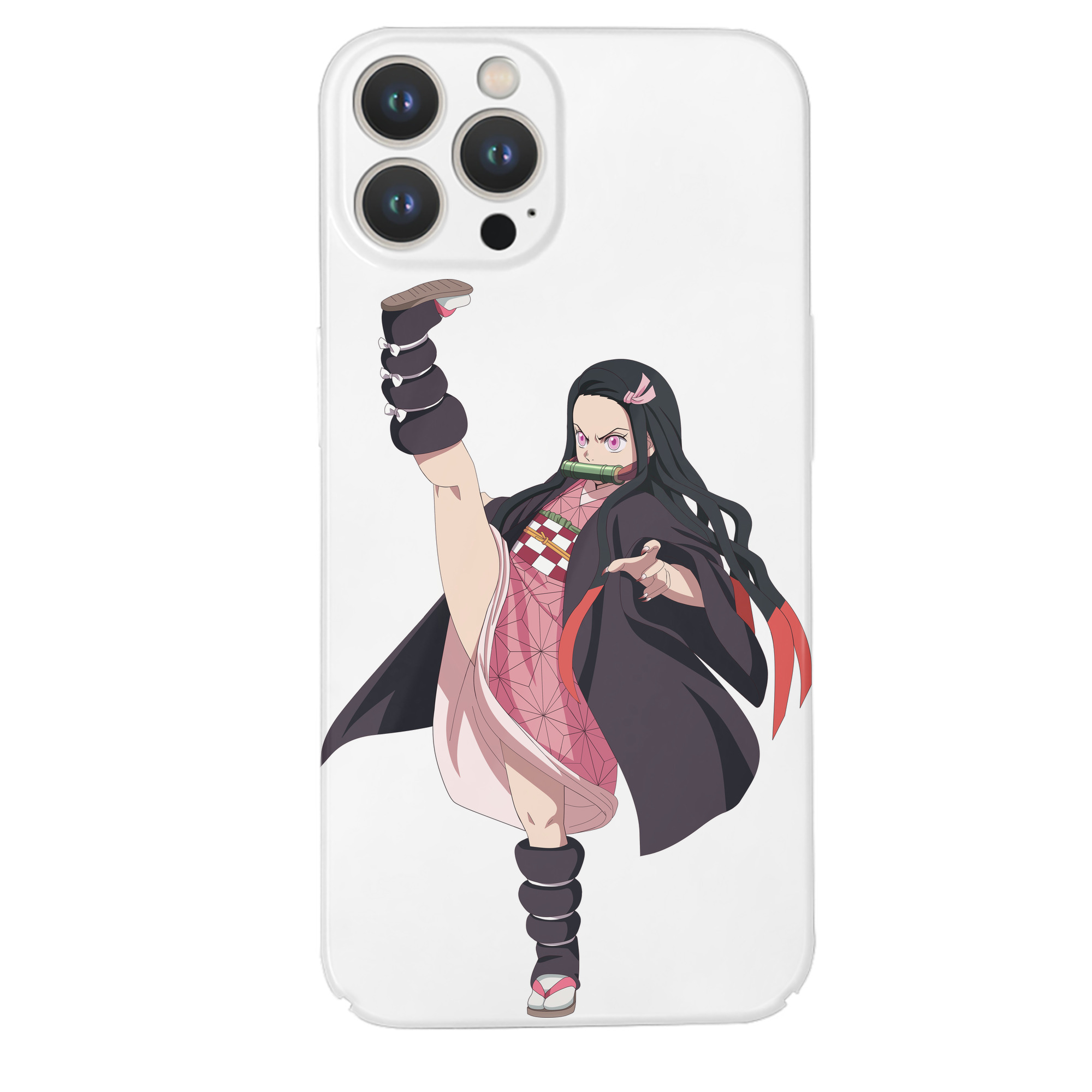 （画像用） 鬼滅の刃（きめつのやいば）竈門 禰󠄀豆子／かまど ねずこ Kamado Nezuko 【iPhone 14シリーズ対応】ハードケース